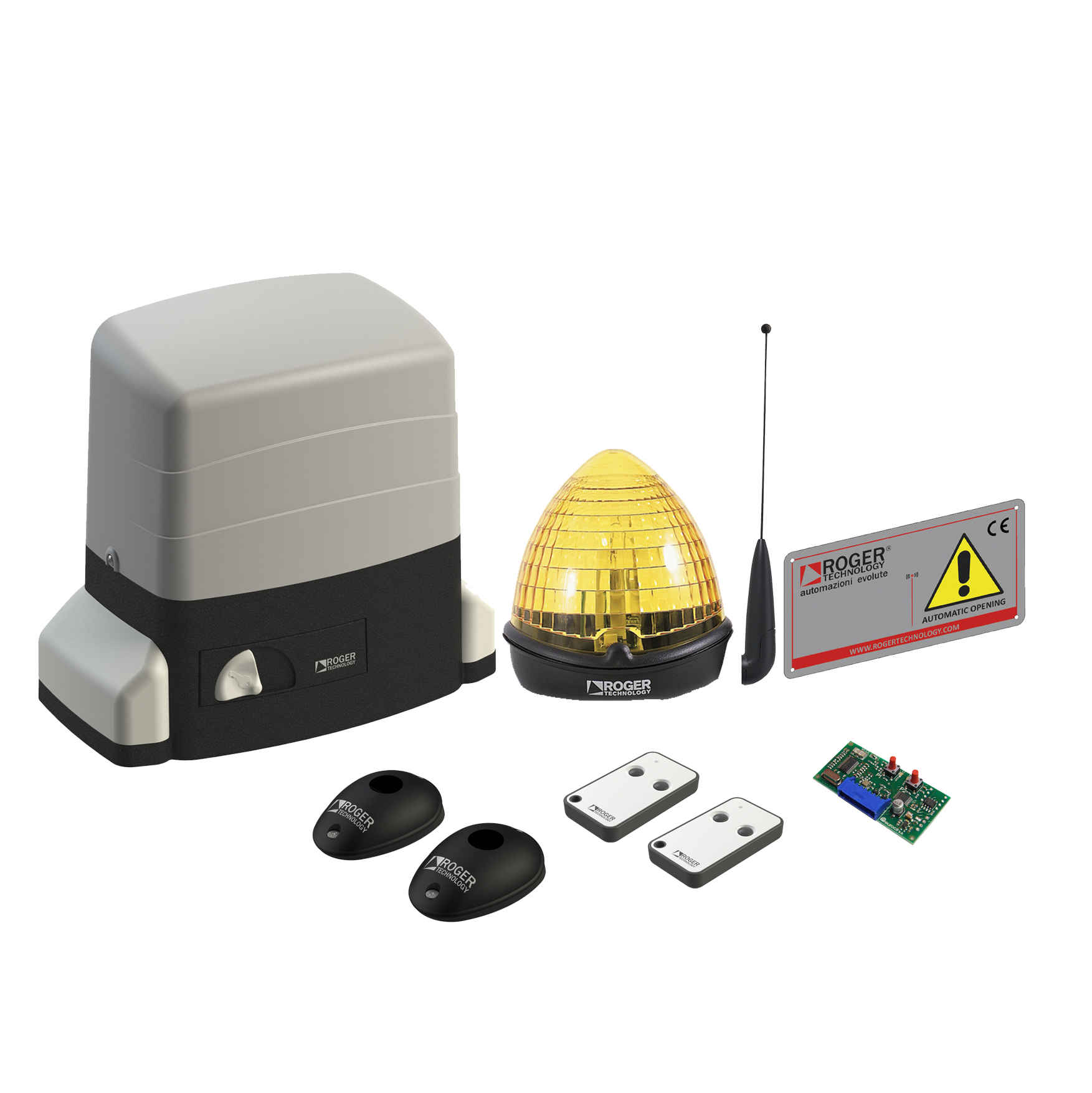 Комплект Roger Technology KIT R30/805 для воріт вагою до 800 кг з механічними кінцевими вимикачами
