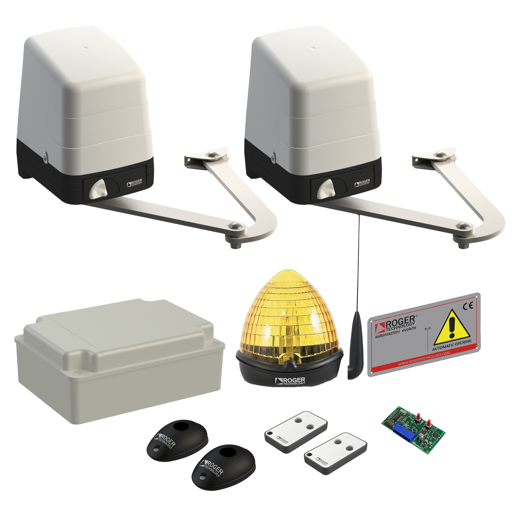 Автоматика для розпашних воріт Roger Technology KIT H23/284